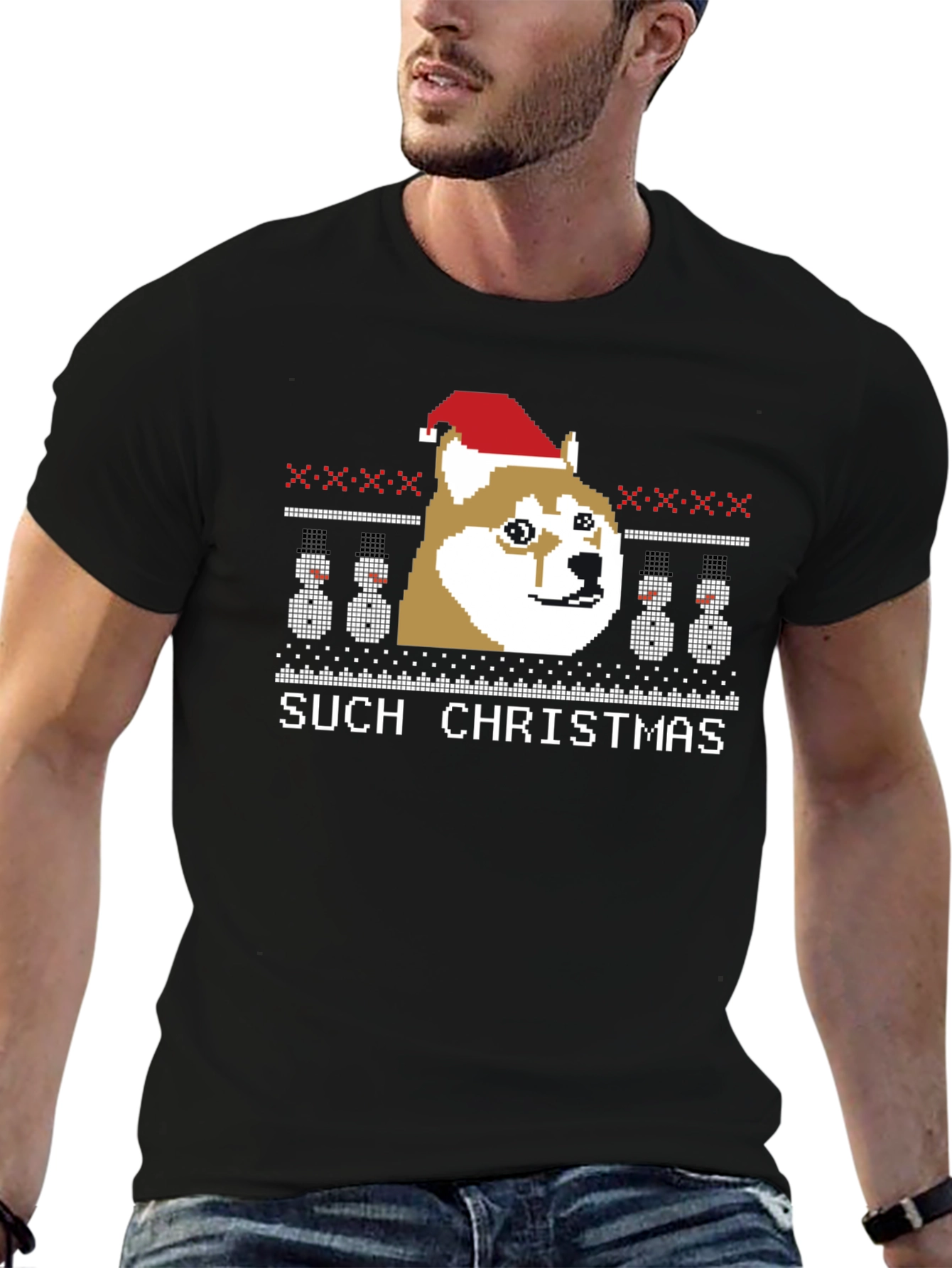 Such Christmas Doge Ugly Christmas Sweater T-Shirt
