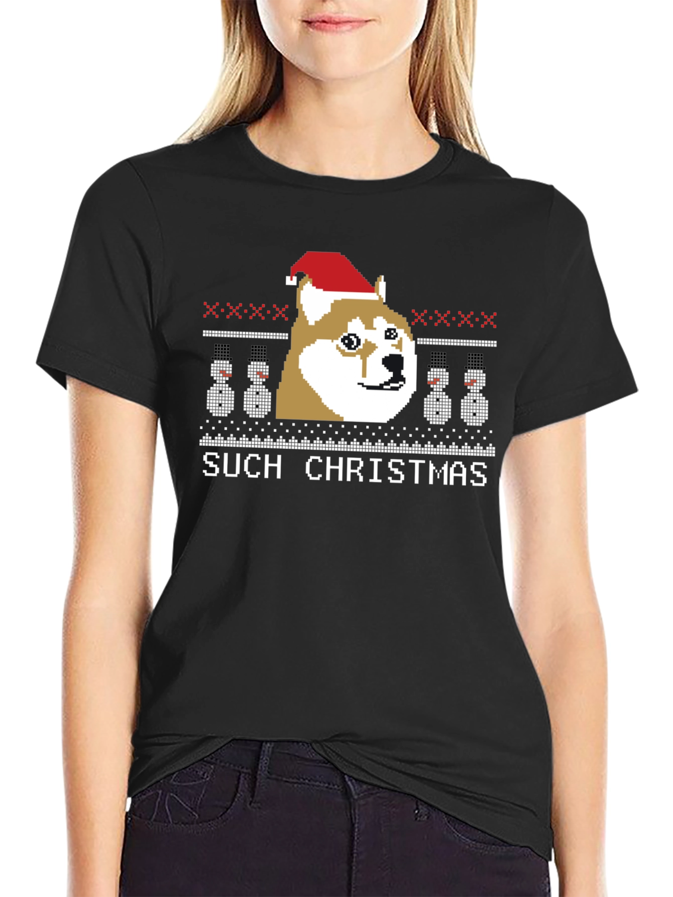 Such Christmas Doge Ugly Christmas Sweater T-Shirt