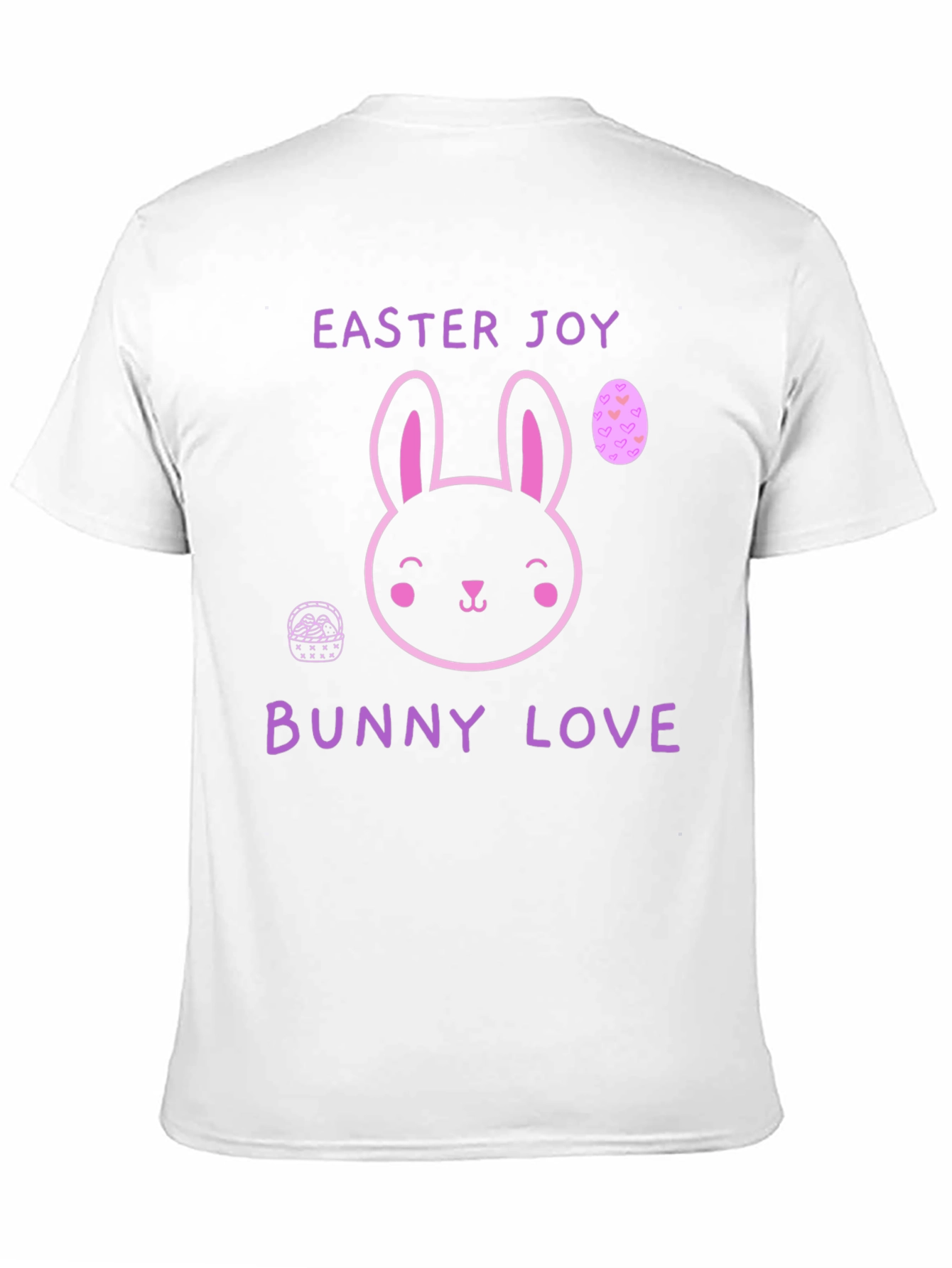 Easter Joy Bunny Love Black T-Shirt