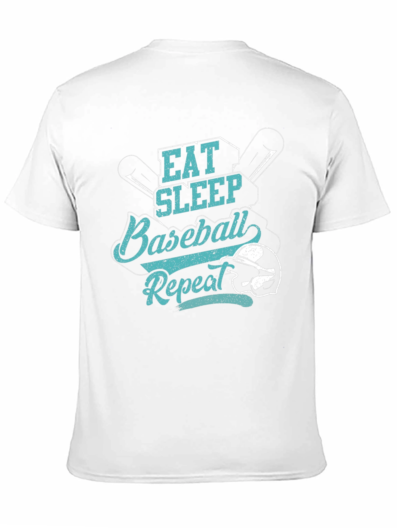 Eat Sleep Baseball Repeat Black T-Shirt