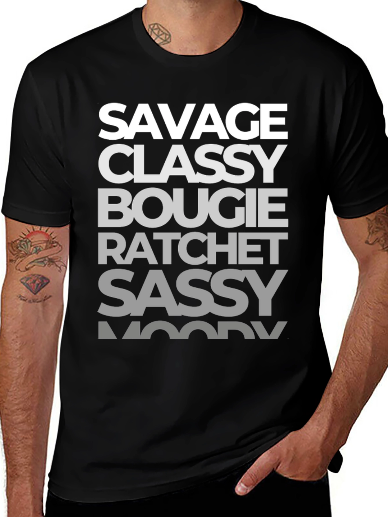 Savage Classy Bougie T-Shirt - Black