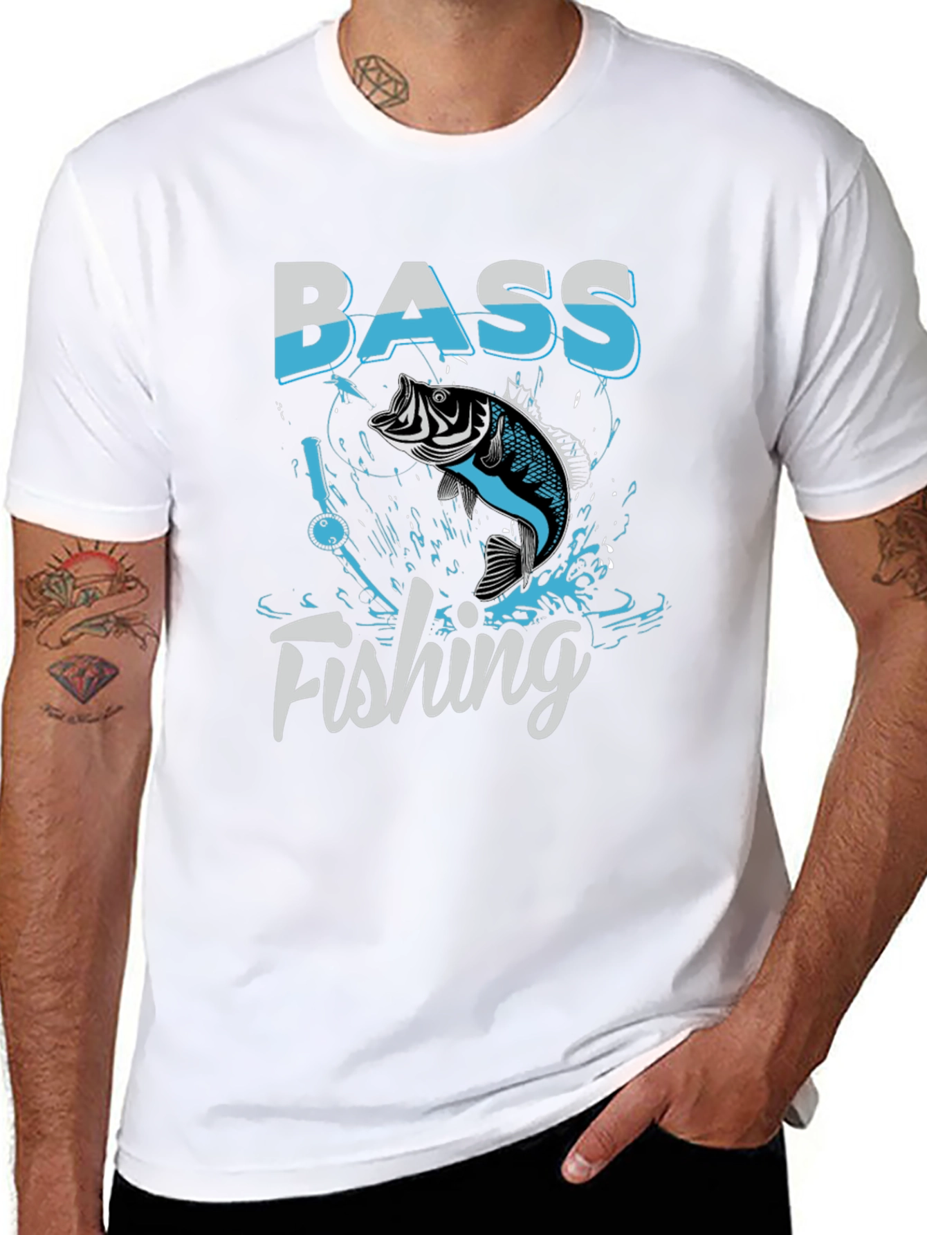 Bass Fishing Graphic T-Shirt - Angler Tee