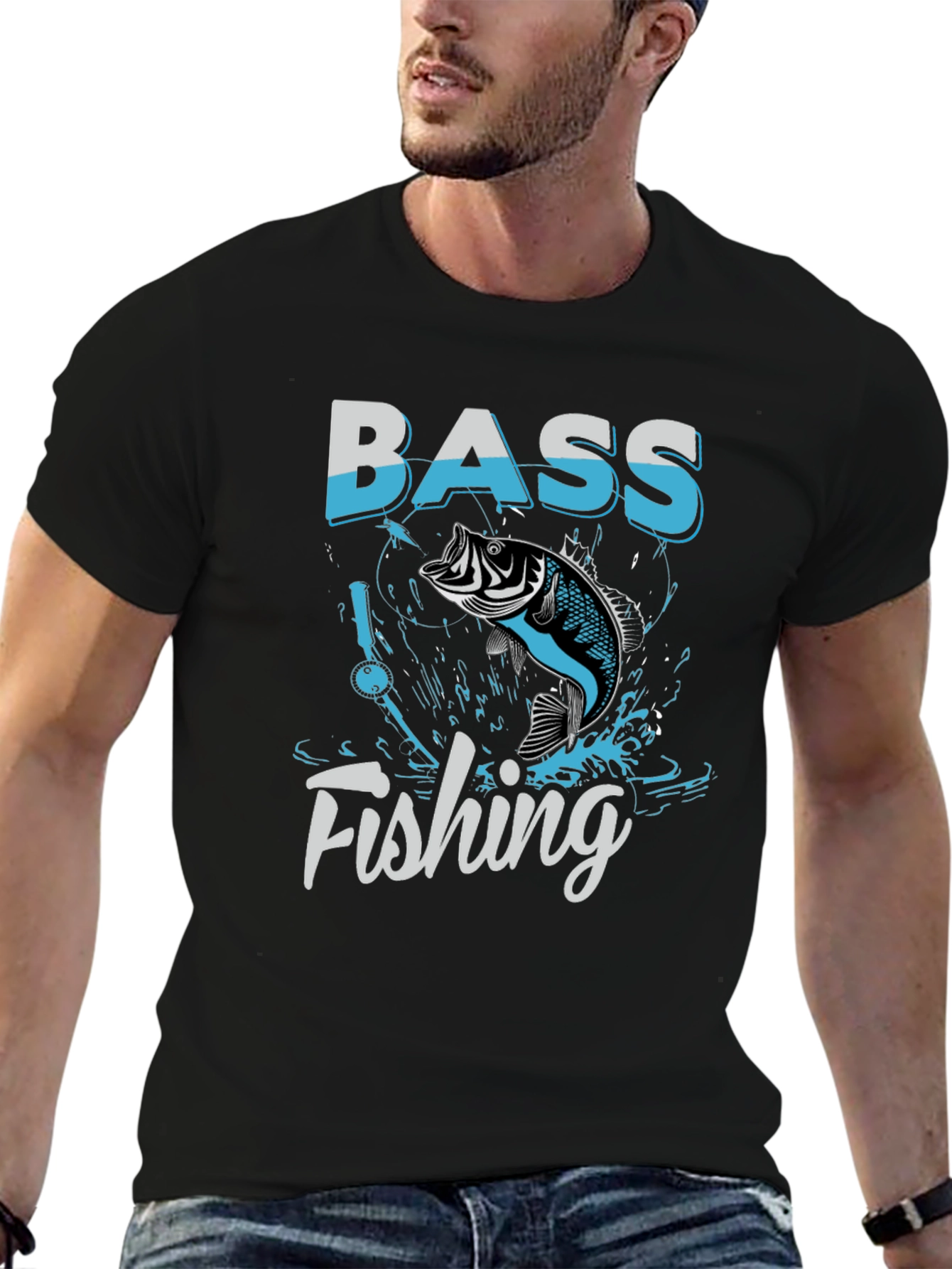 Bass Fishing Graphic T-Shirt - Angler Tee