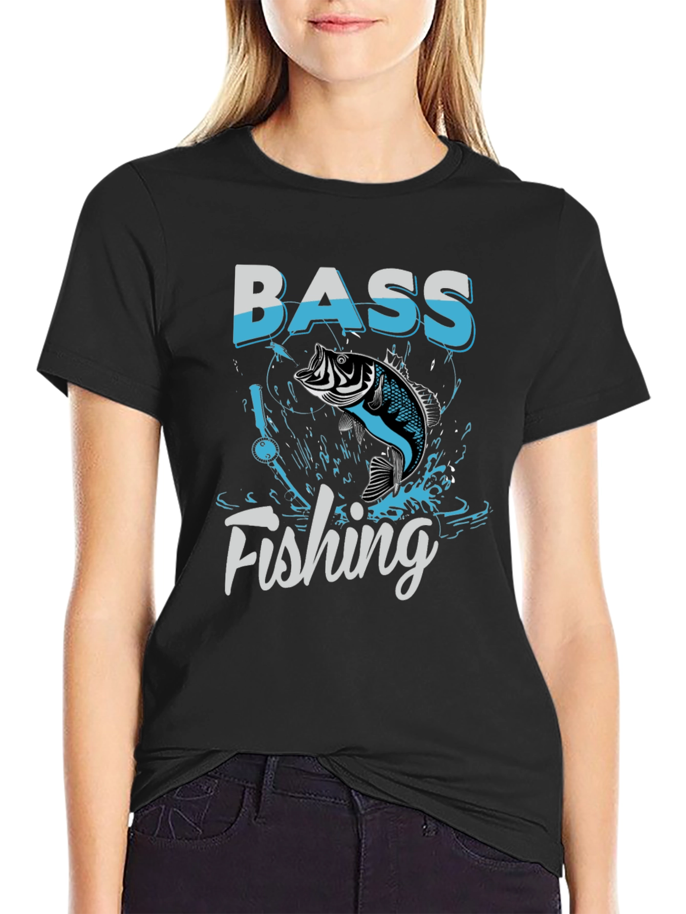 Bass Fishing Graphic T-Shirt - Angler Tee
