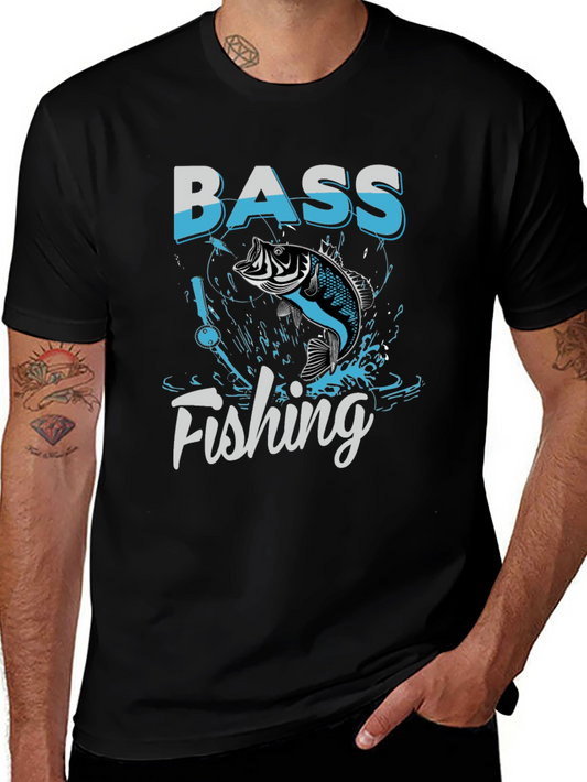 Bass Fishing Graphic T-Shirt - Angler Tee