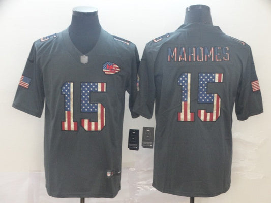 Men's Kansas City Chiefs Patrick Mahomes Black Game Jerseys