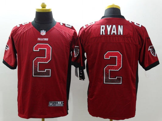 Men's Atlanta Falcons Matt Ryan #2 Red Game Player Jerseys