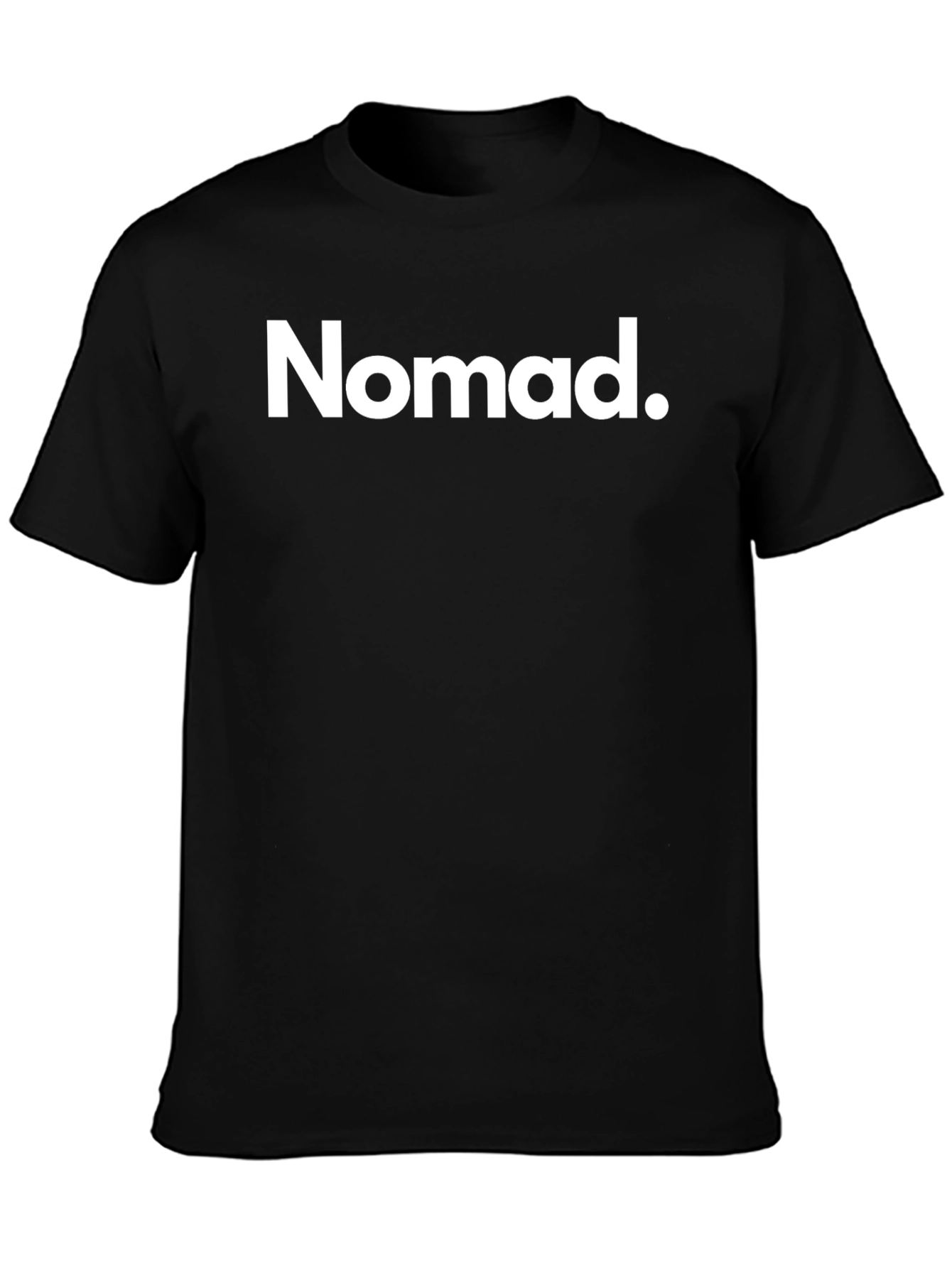Nomad Black Crew Neck Graphic Tee Shirt