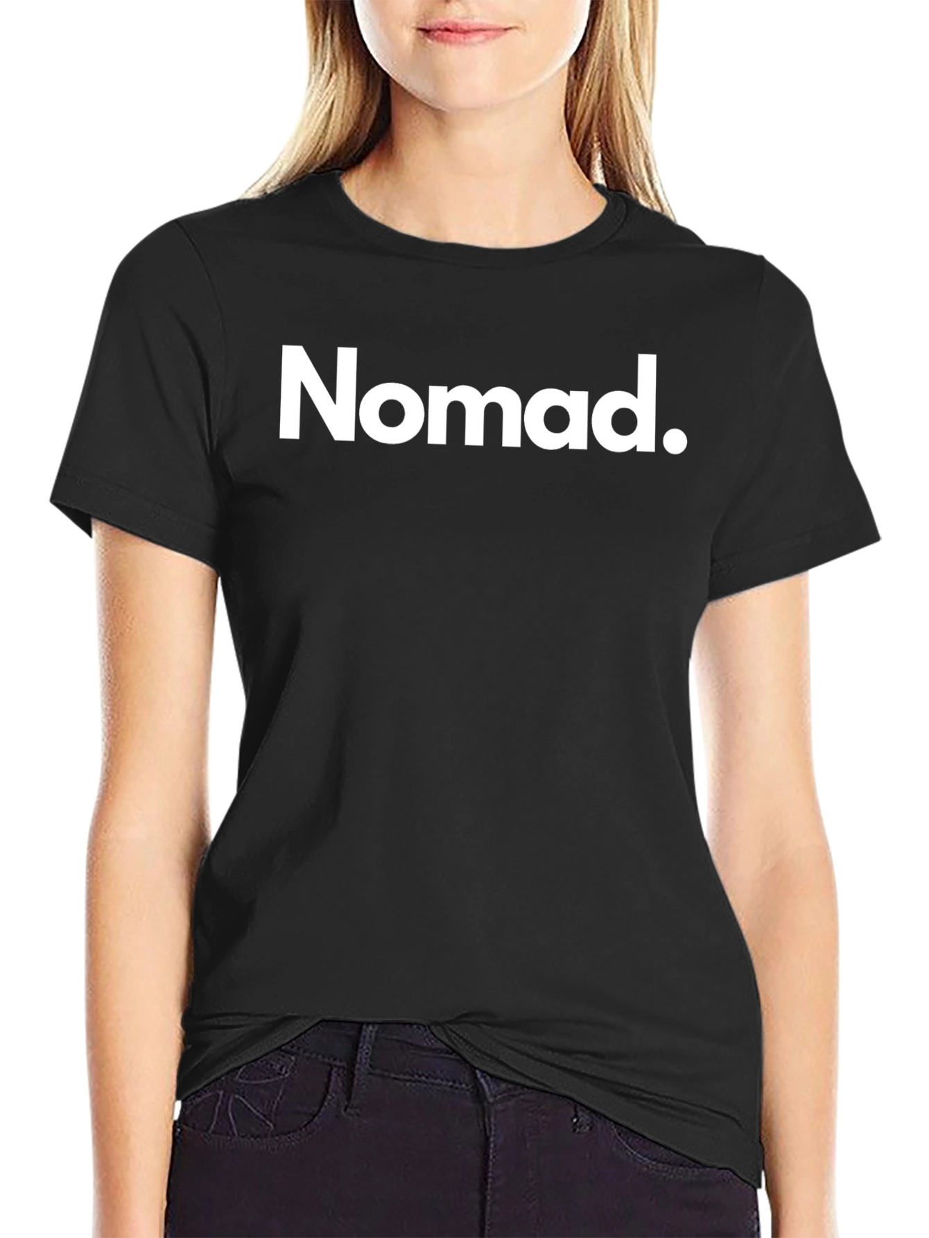 Nomad Black Crew Neck Graphic Tee Shirt
