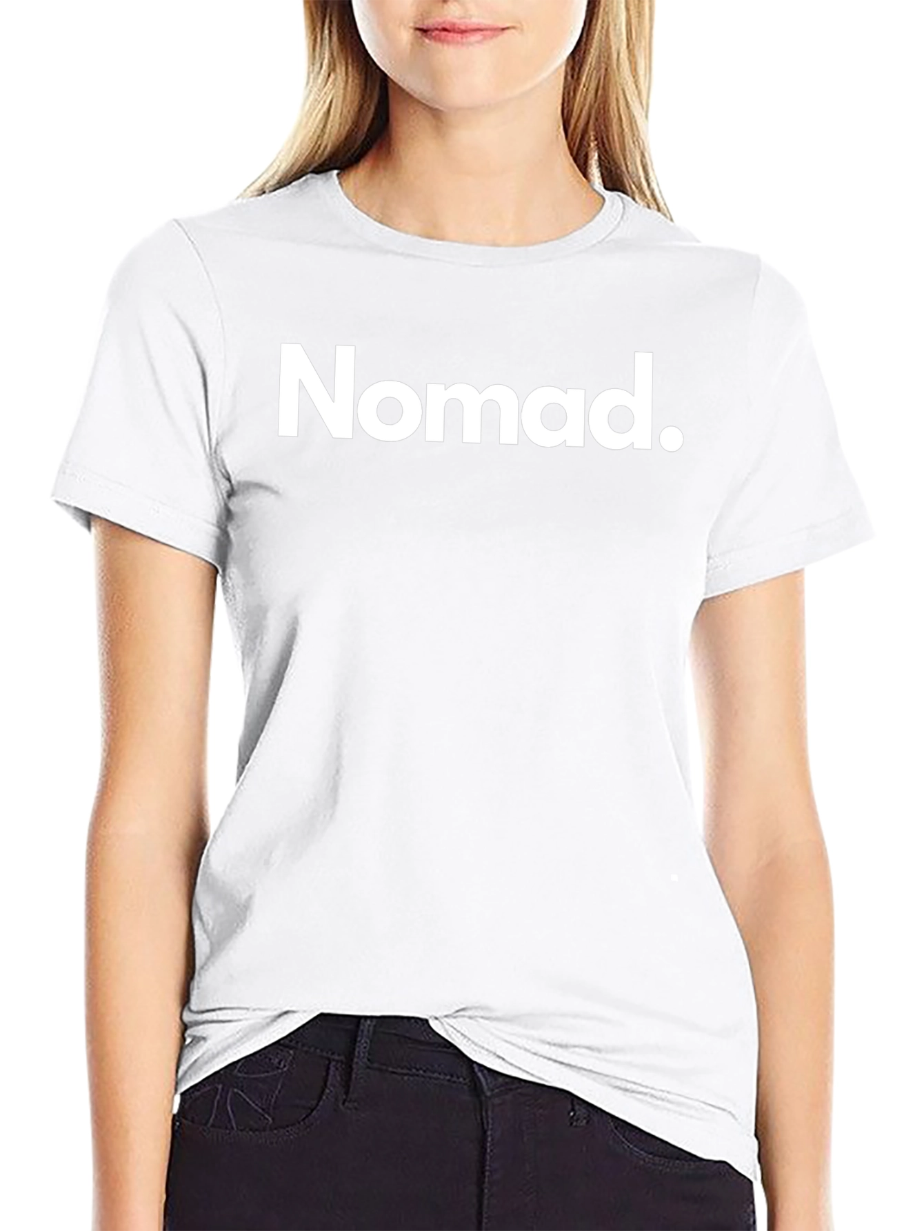 Nomad Black Crew Neck Graphic Tee Shirt