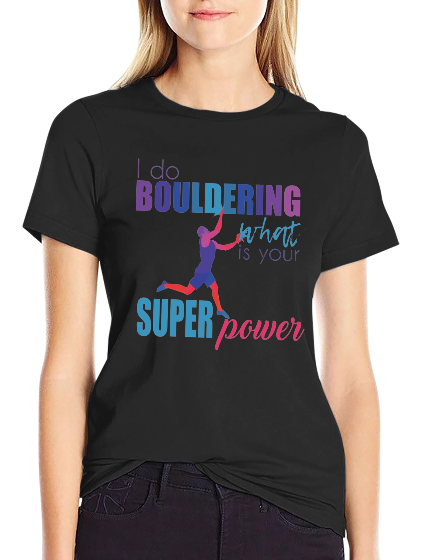 Bouldering Superpower Graphic Tee - Climbing Shirt