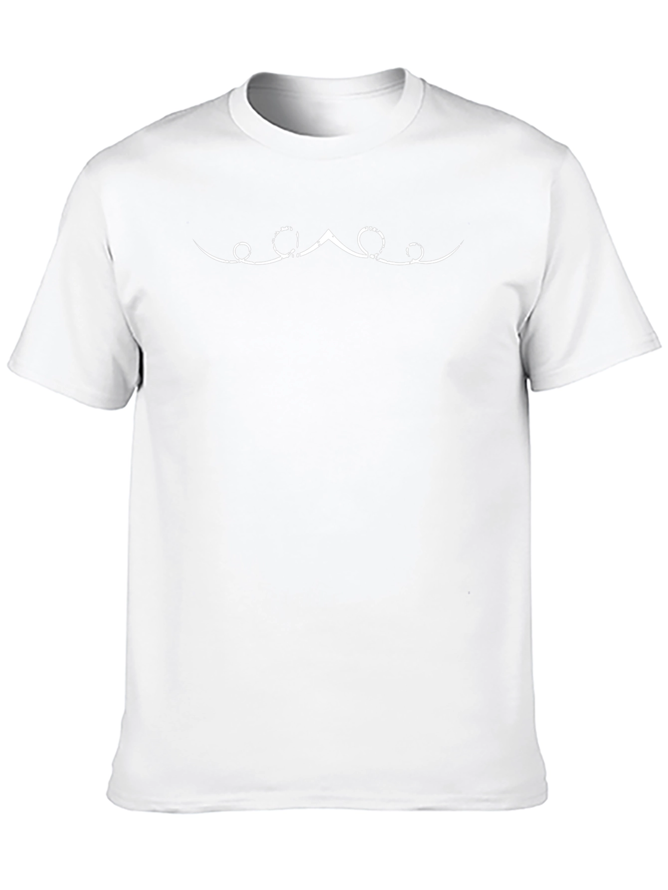 Black T-Shirt with Abstract Graphic Design