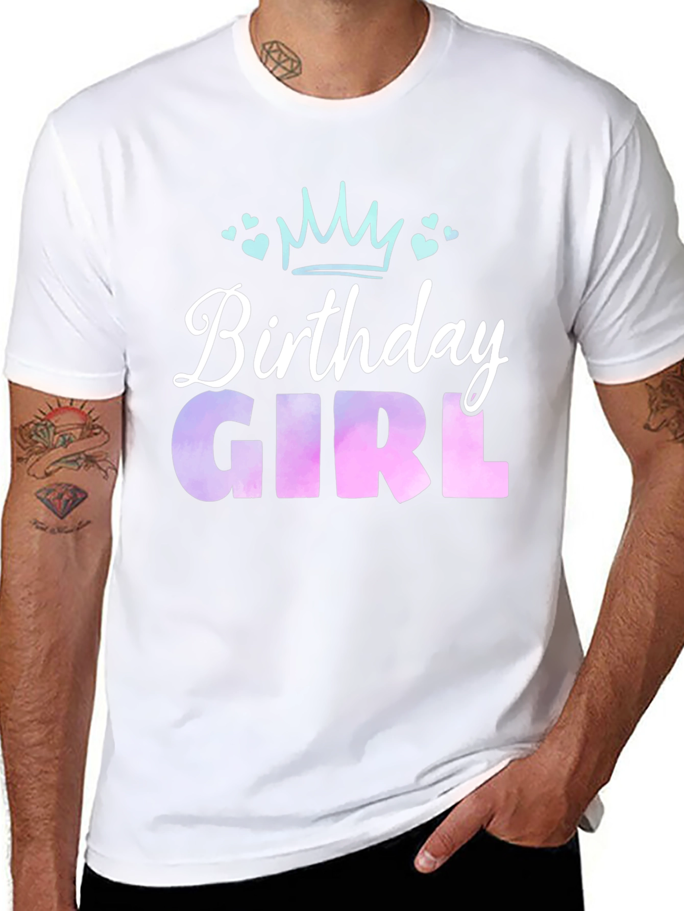 Birthday Girl T-Shirt - Cute Crown Design