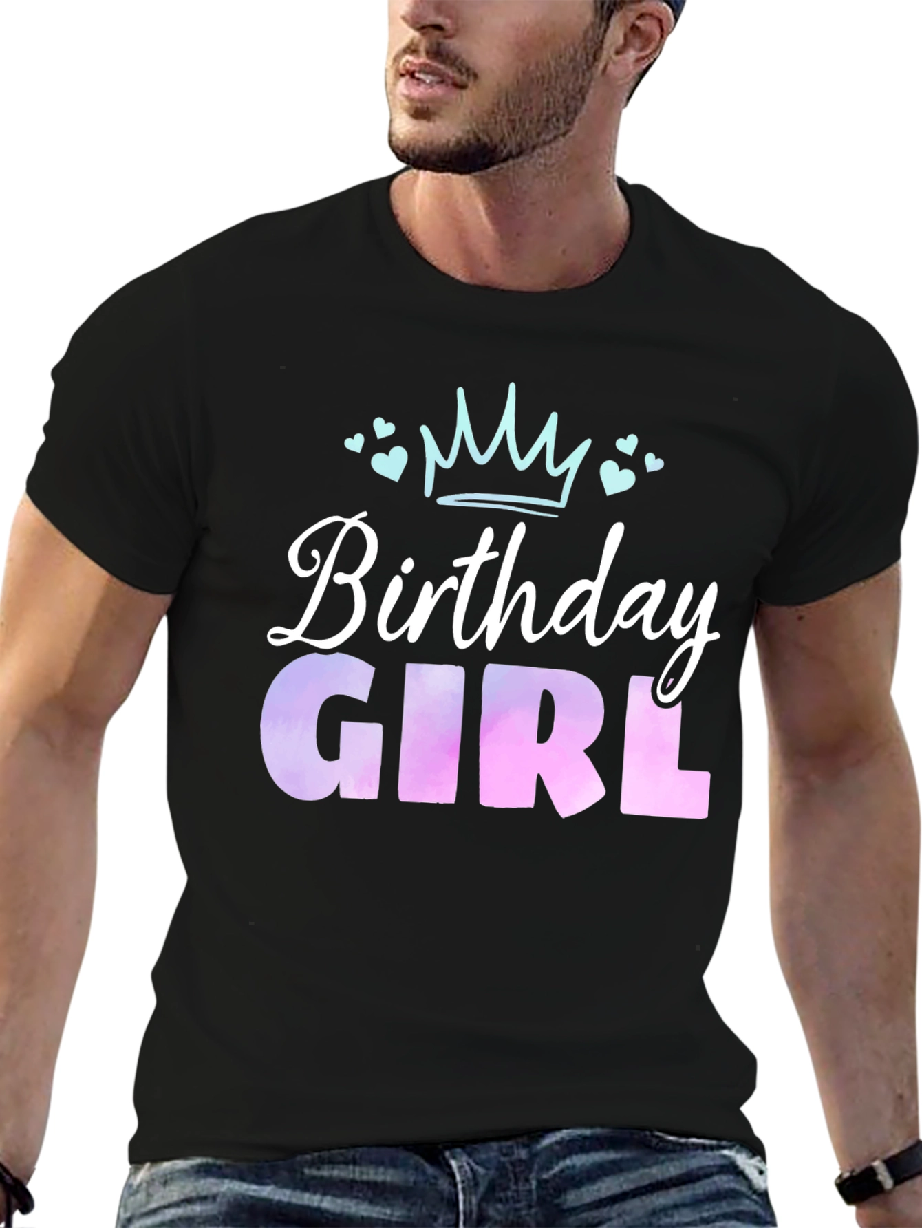 Birthday Girl T-Shirt - Cute Crown Design