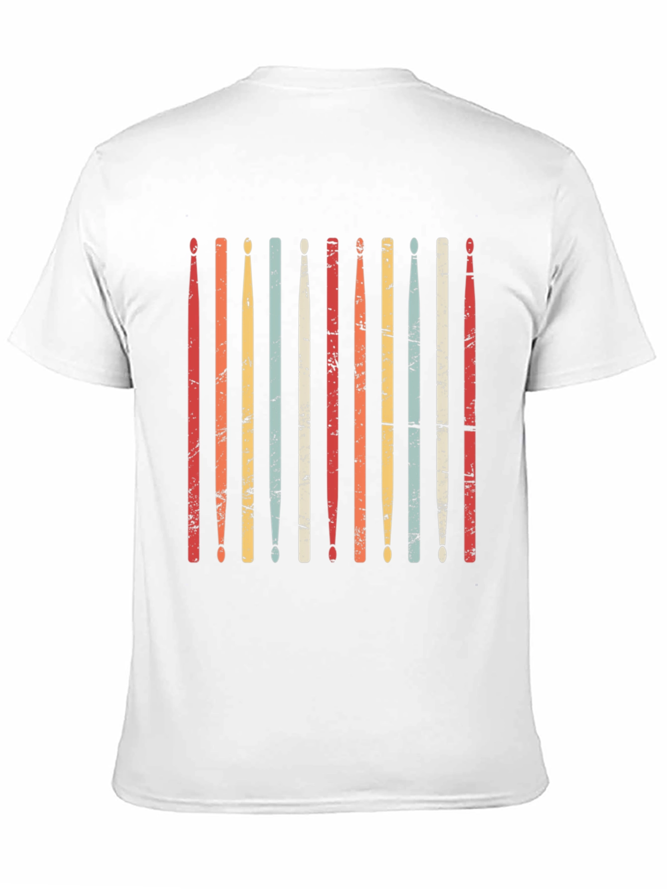 Retro Drum Sticks T-Shirt - Musician Tee