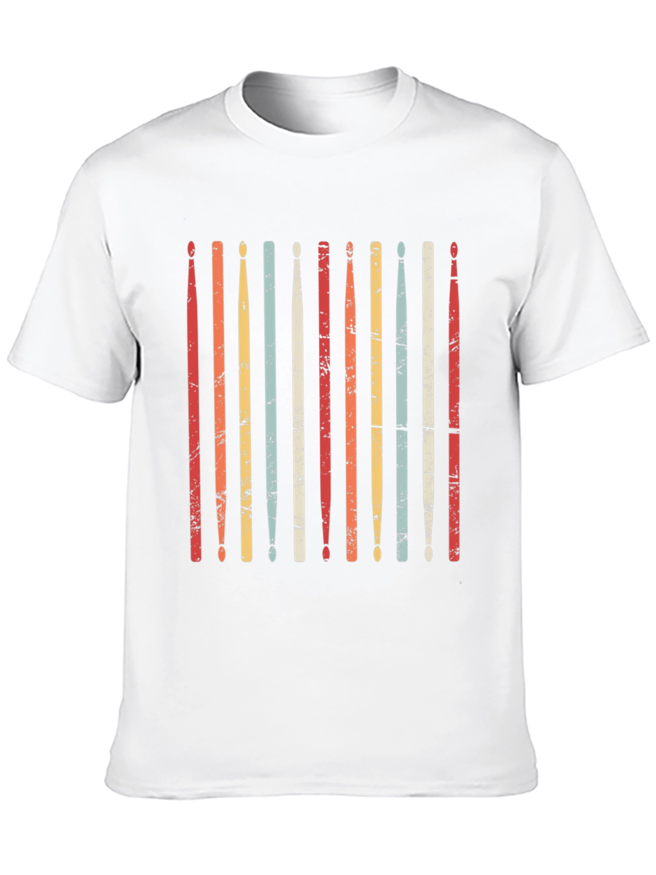 Retro Drum Sticks T-Shirt - Musician Tee