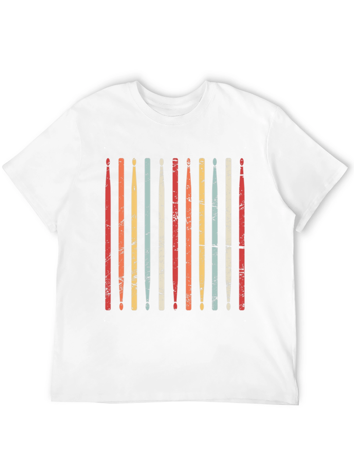Retro Drum Sticks T-Shirt - Musician Tee