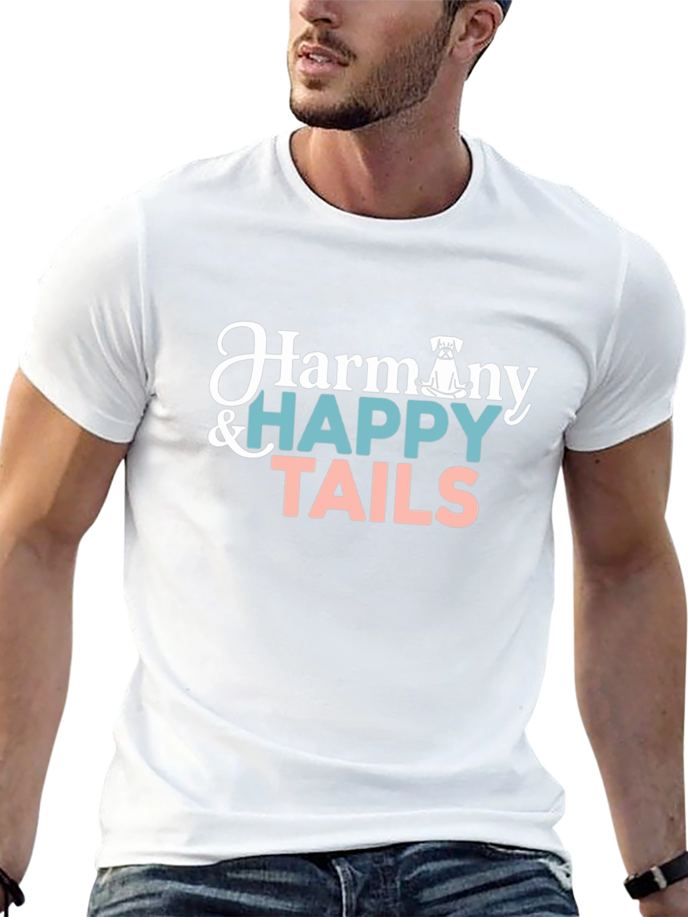 Harmony & Happy Tails Graphic T-Shirt