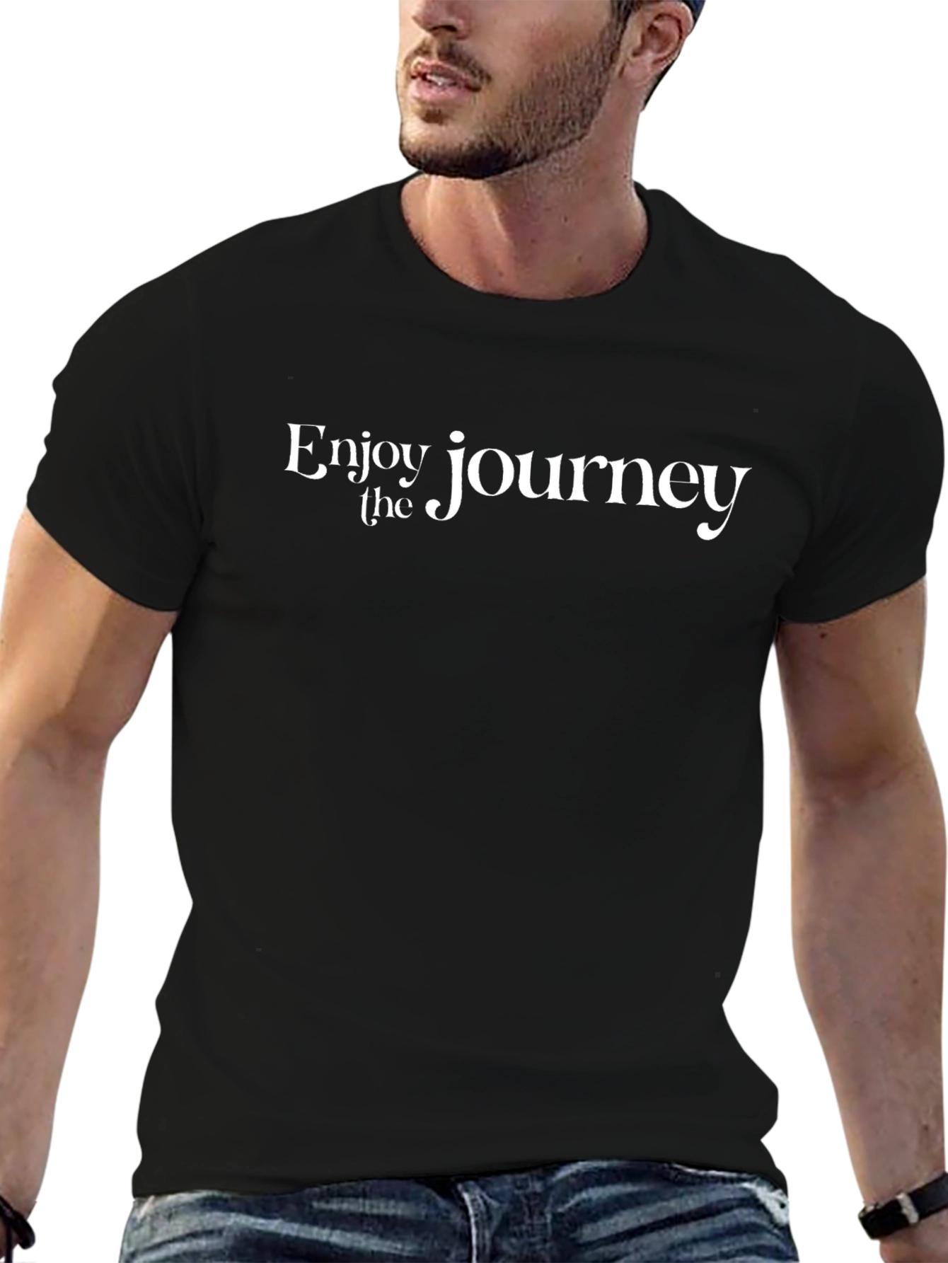 Enjoy the Journey Black Graphic Tee