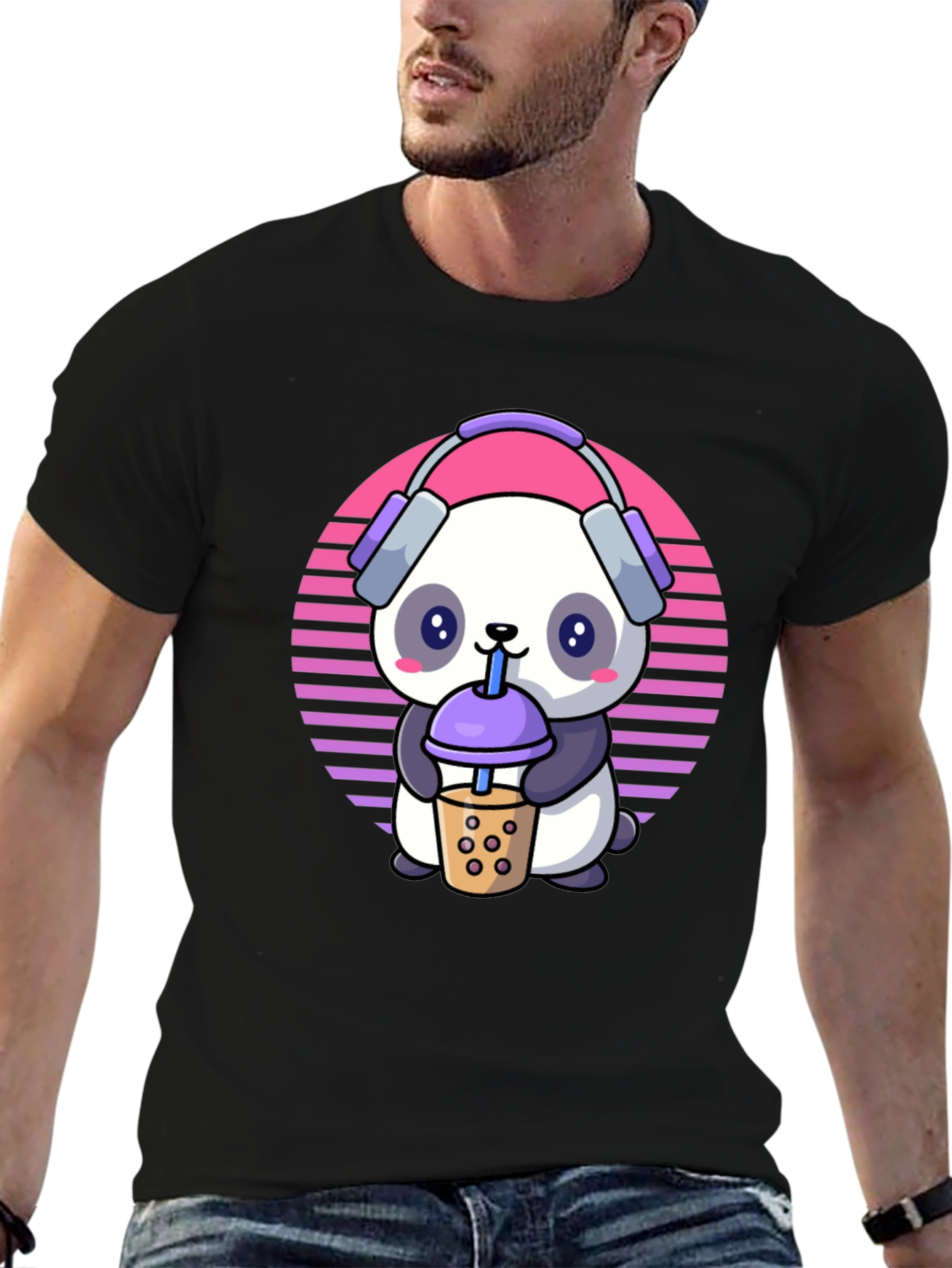 Cute Panda Bubble Tea T-Shirt