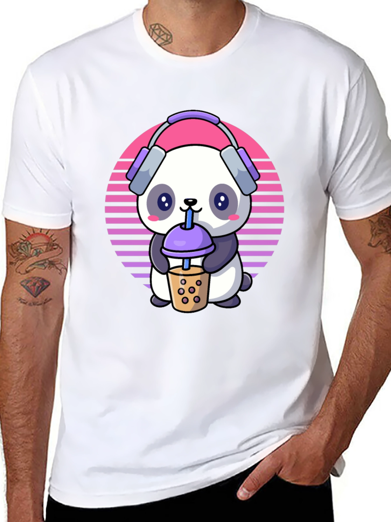 Cute Panda Bubble Tea T-Shirt