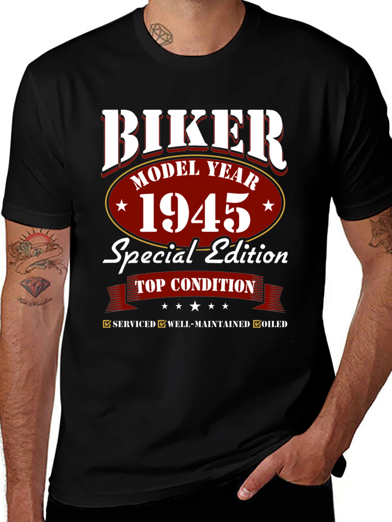 Biker Model Year 1945 Special Edition T-Shirt