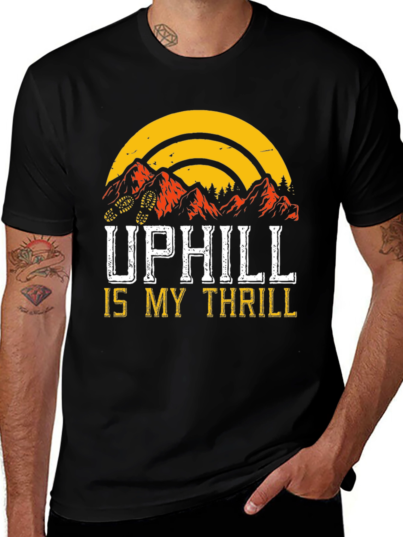 Uphill is My Thrill Graphic Tee