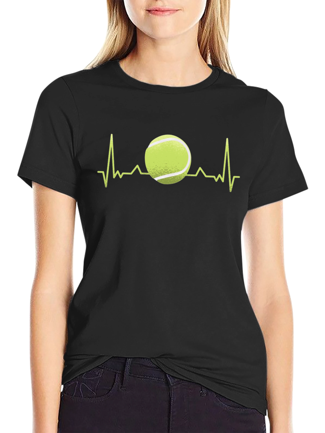 Tennis Heartbeat T-Shirt - Love for Tennis Tee