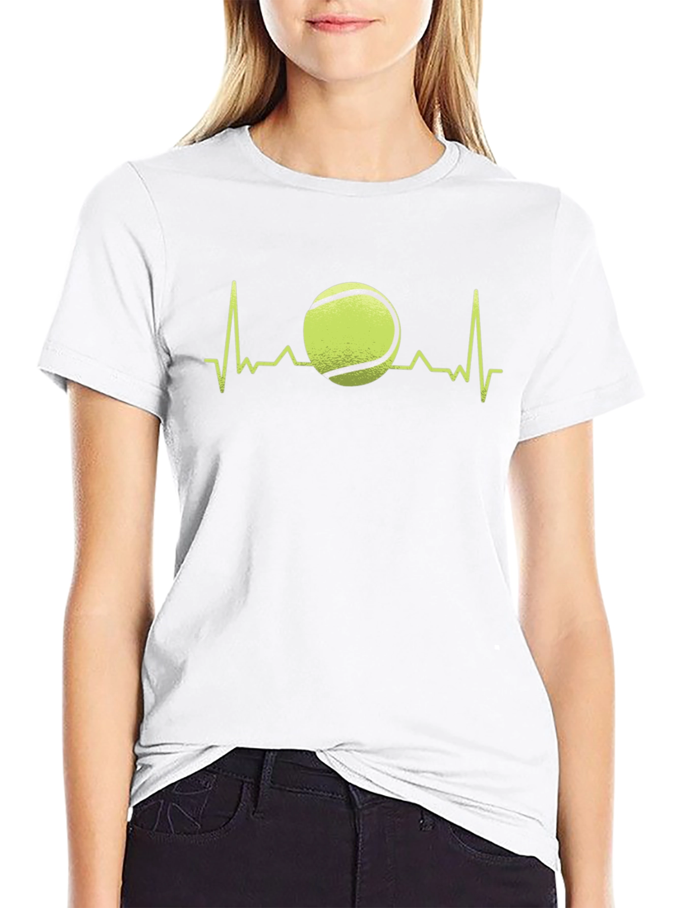 Tennis Heartbeat T-Shirt - Love for Tennis Tee