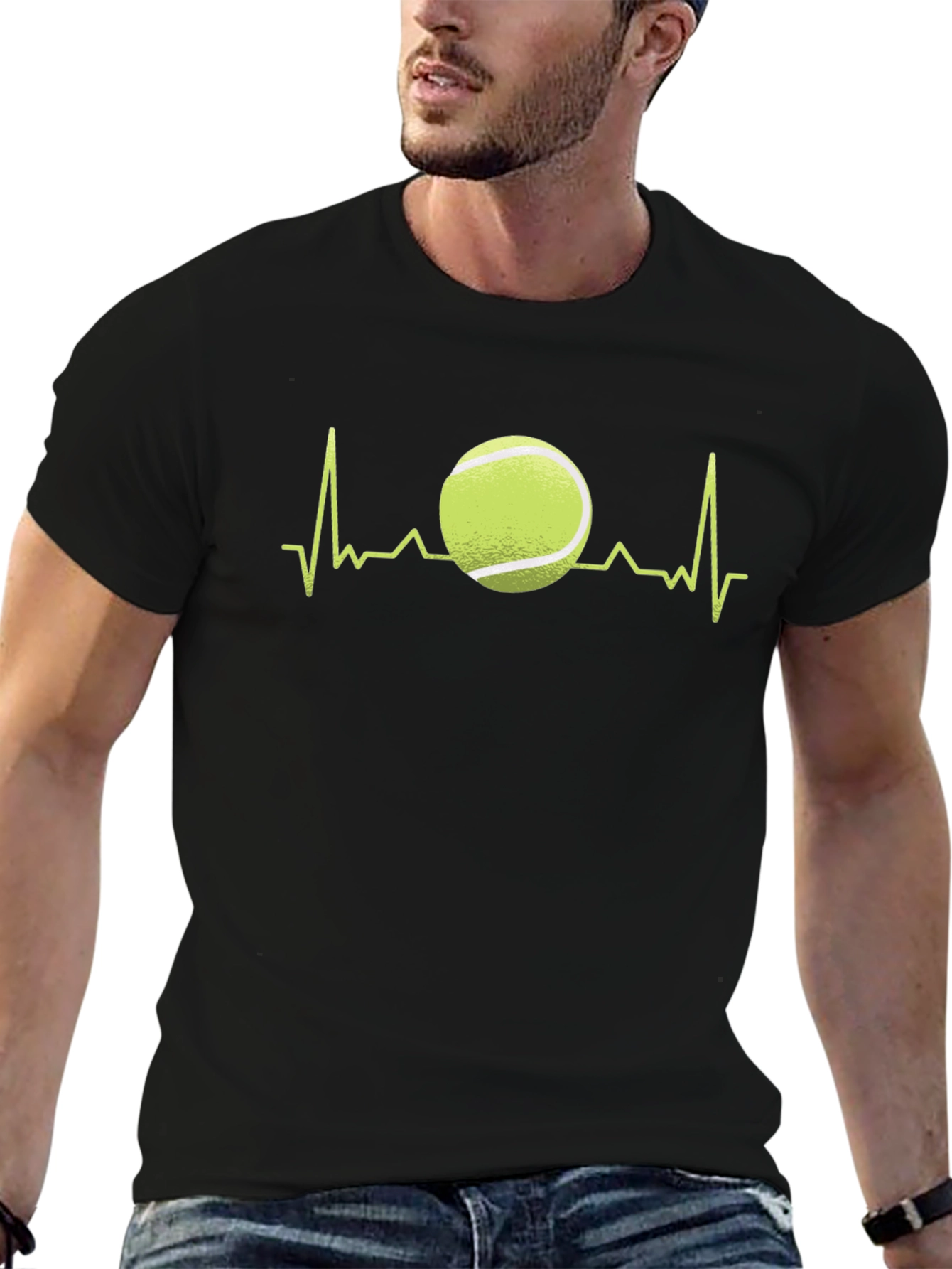 Tennis Heartbeat T-Shirt - Love for Tennis Tee