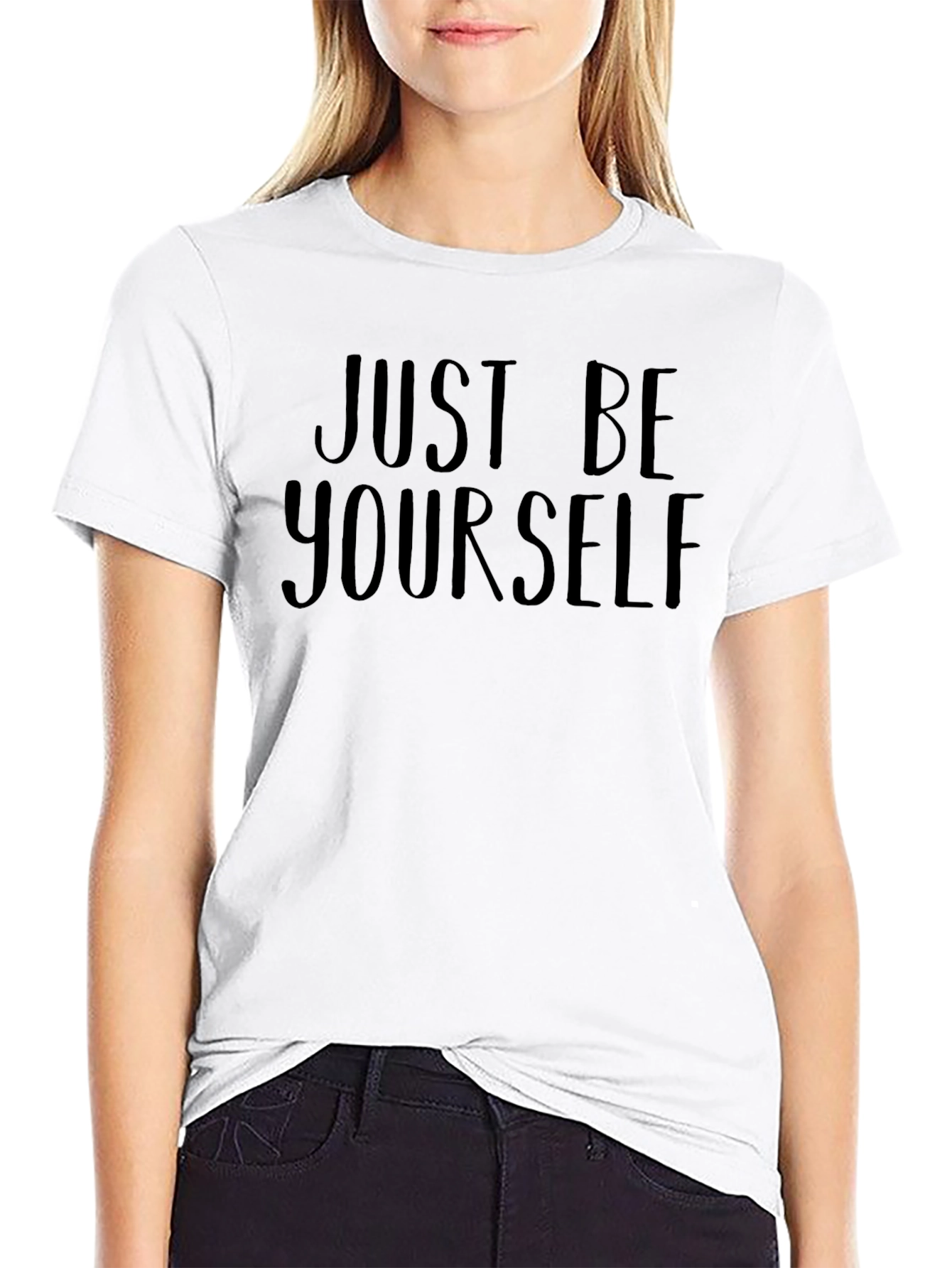Just Be Yourself Graphic Tee - Stylish Comfort