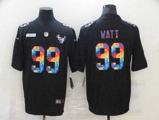 Men's Houston Texans #99 J.J. Watt Black Game Player Jerseys