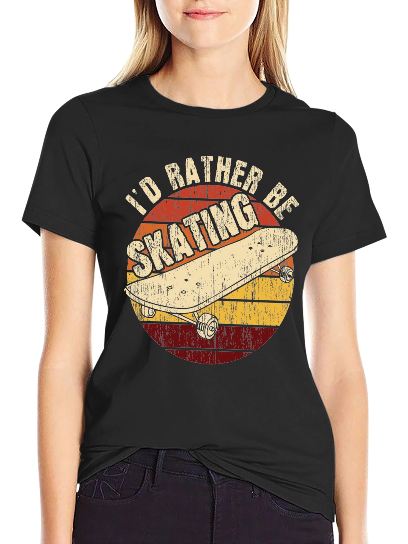 Id Rather Be Skating Graphic Tee