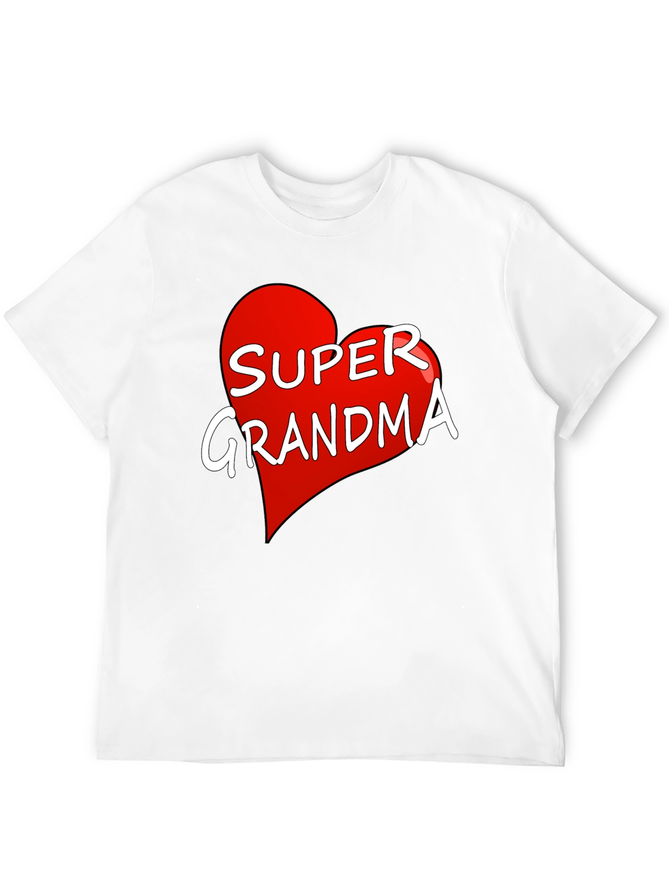Super Grandma T-Shirt - Heart Graphic Tee