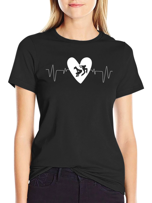 Wrestling Heartbeat T-Shirt: Passion on Display