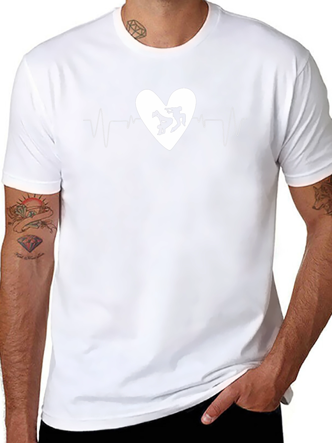 Wrestling Heartbeat T-Shirt: Passion on Display