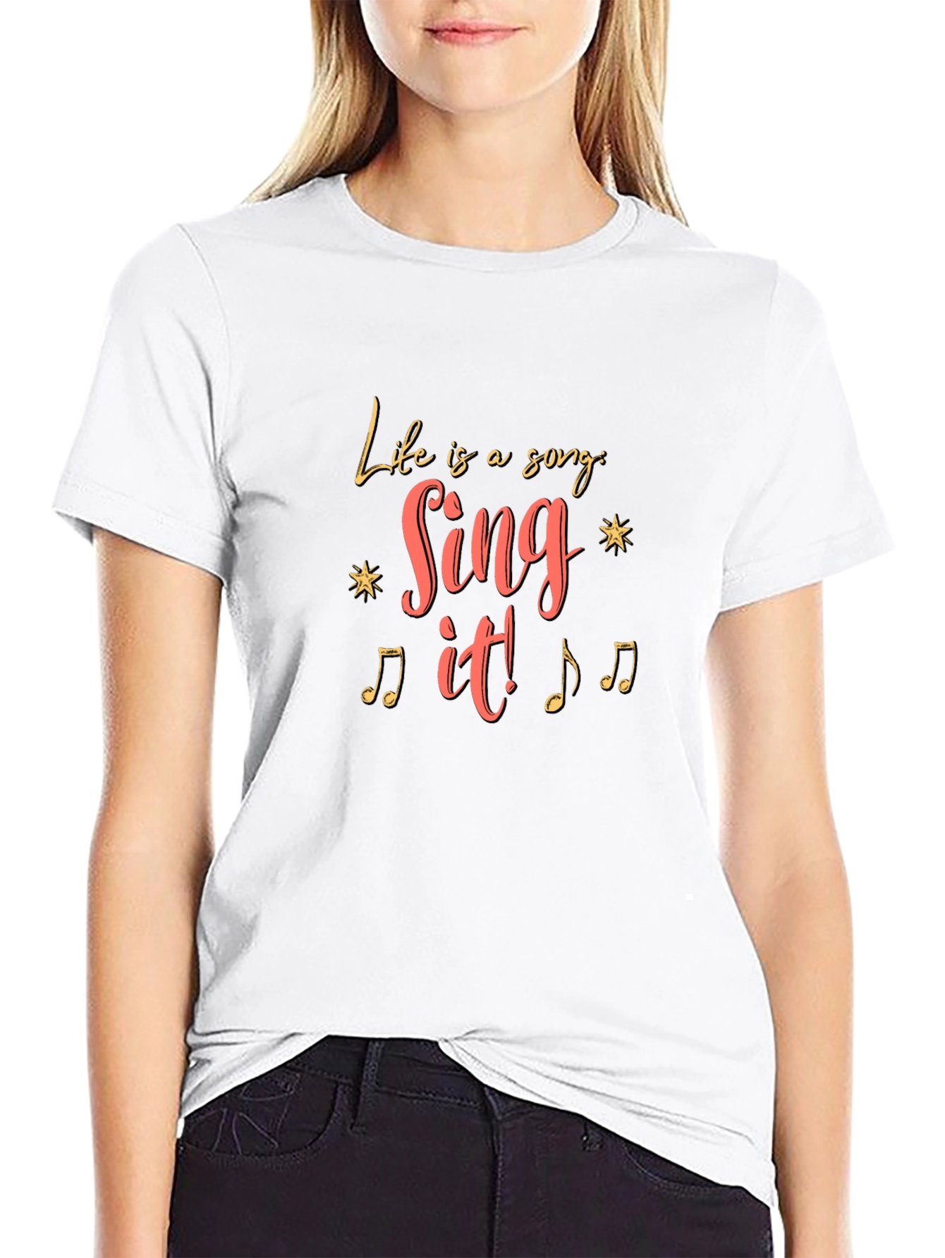Life Is A Song Black T-Shirt