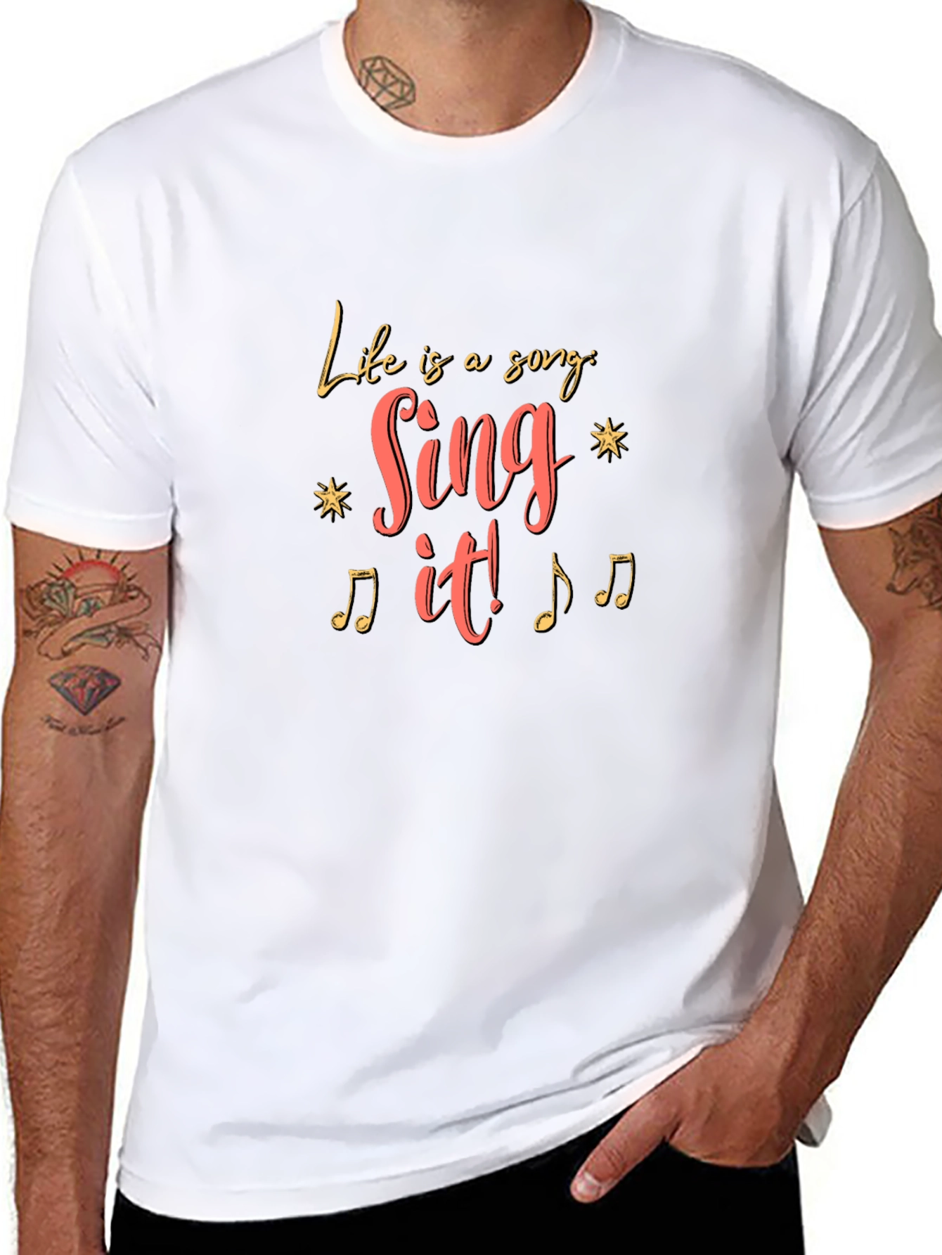Life Is A Song Black T-Shirt