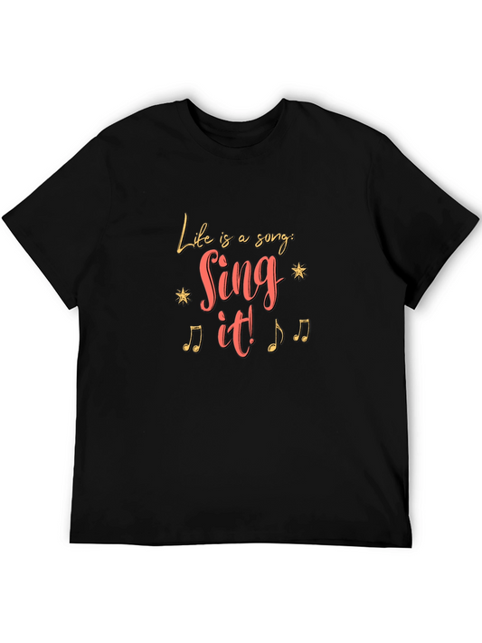 Life Is A Song Black T-Shirt