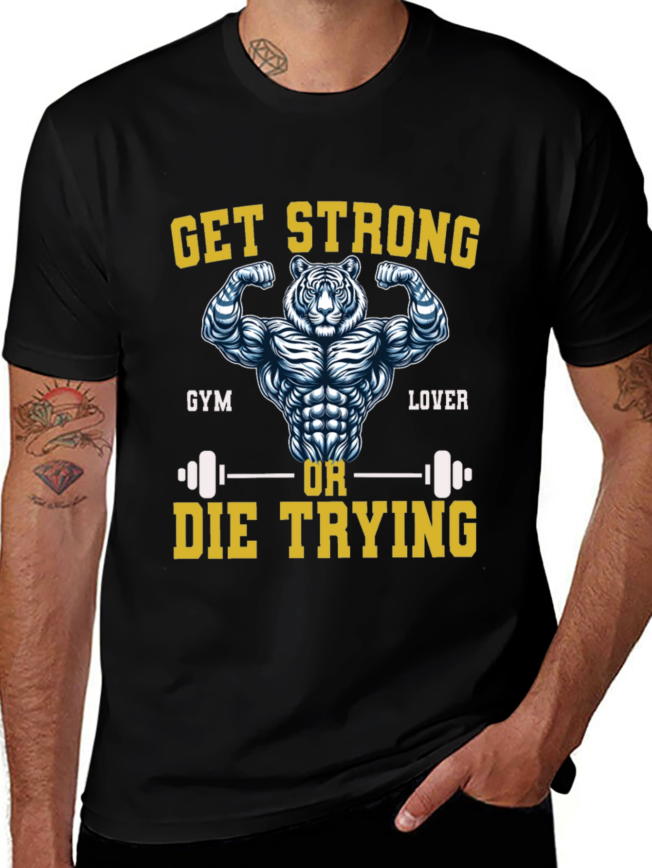 Get Strong Tiger Gym Lover T-Shirt