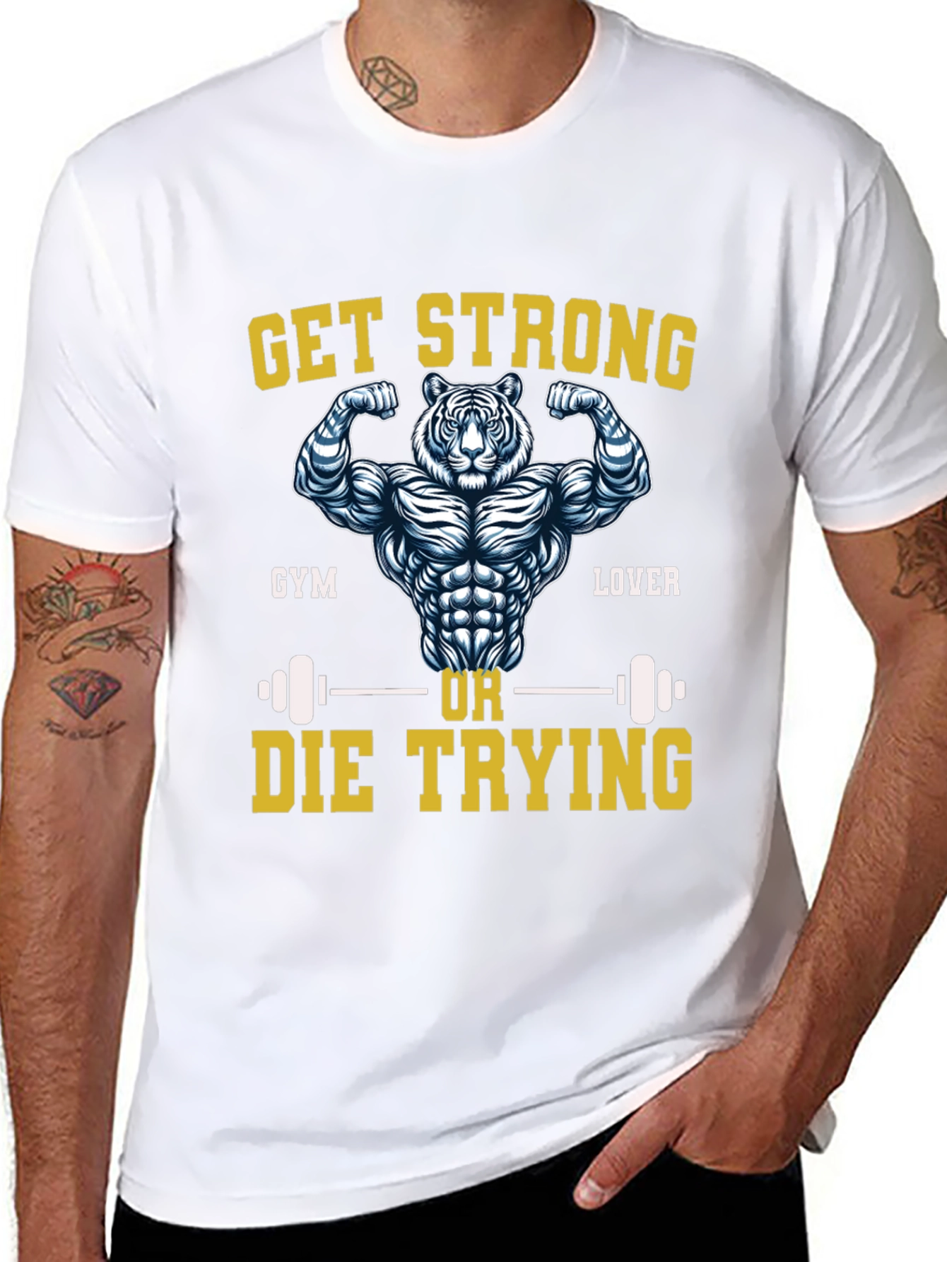 Get Strong Tiger Gym Lover T-Shirt