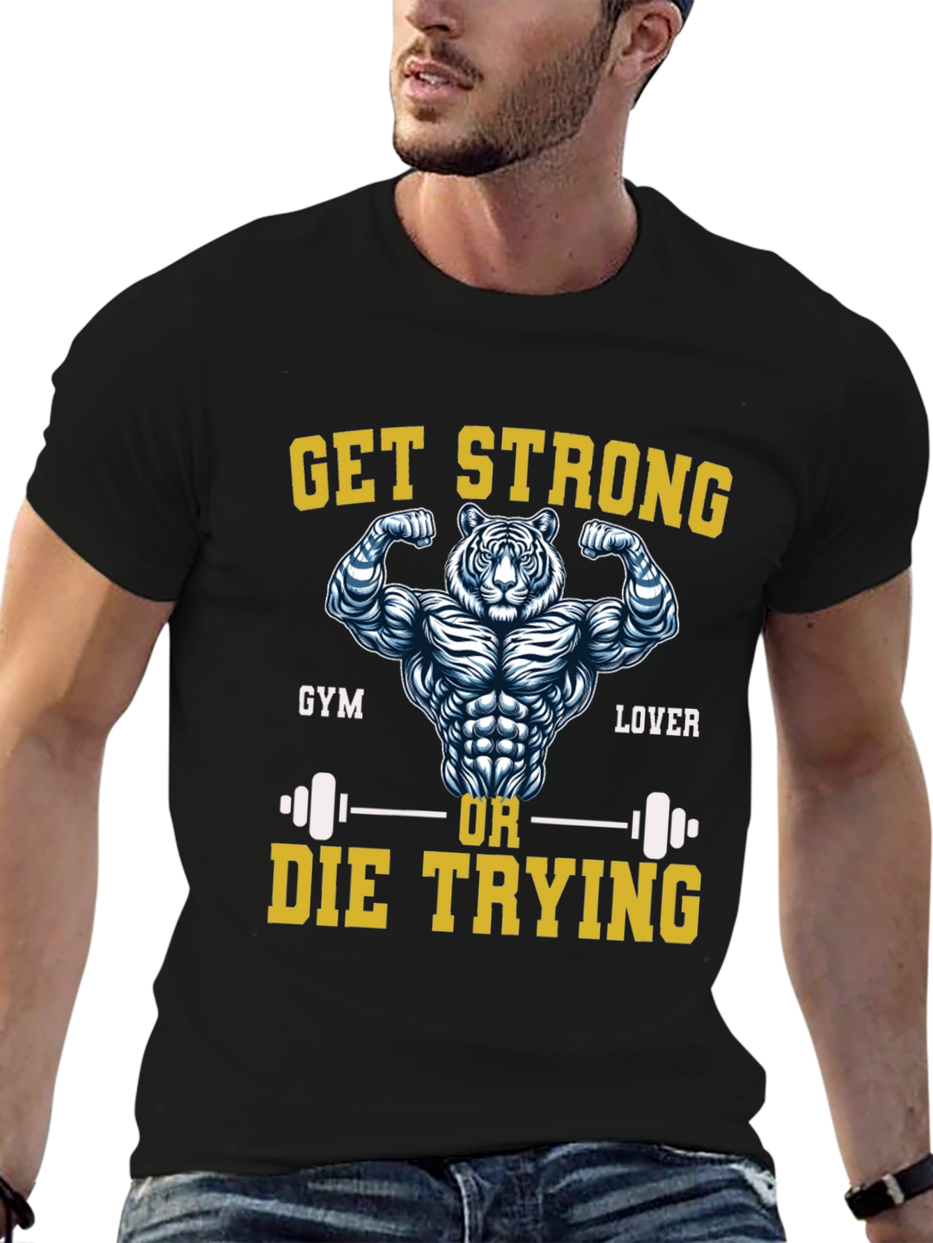 Get Strong Tiger Gym Lover T-Shirt