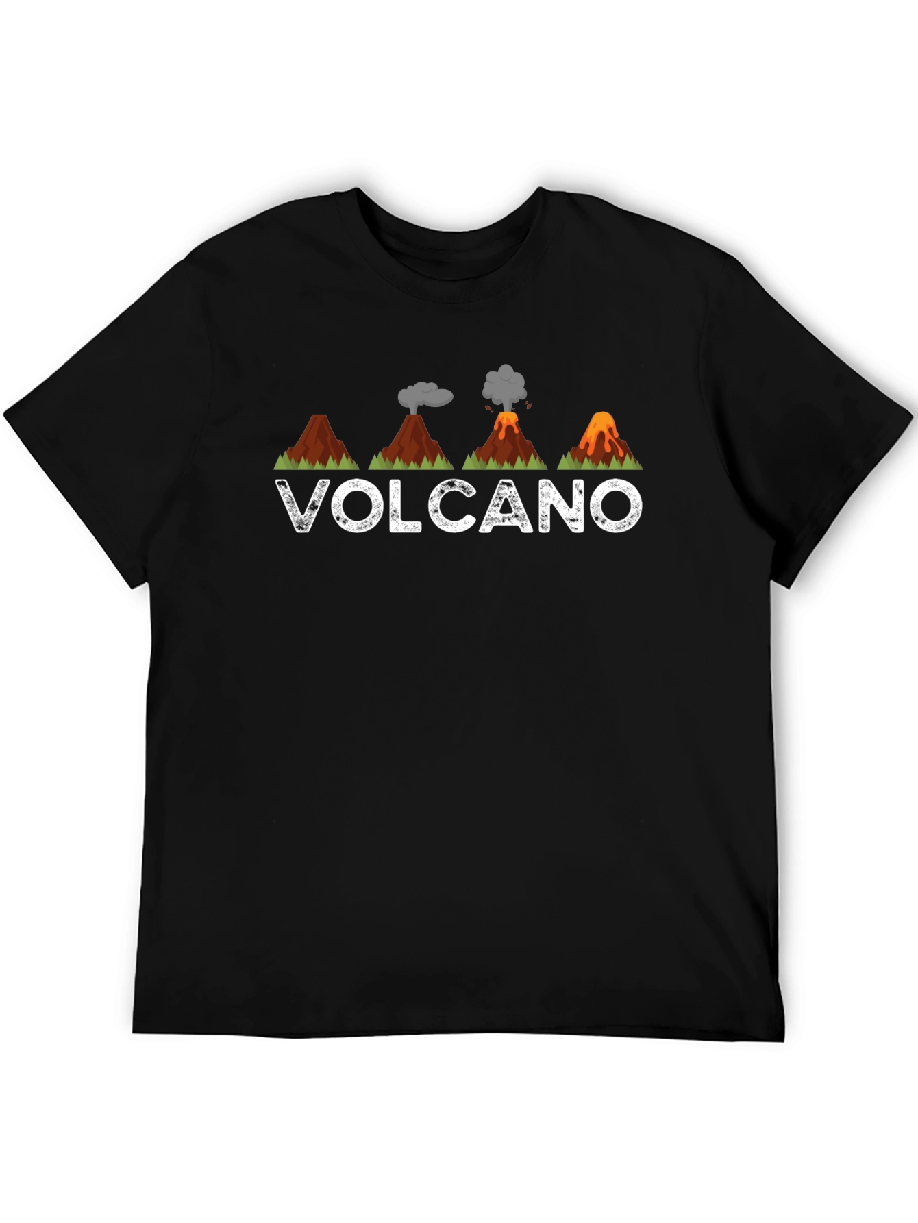 Volcano Graphic Tee - Mens Black T-Shirt