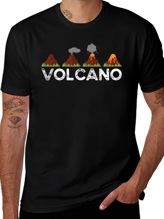Volcano Graphic Tee - Mens Black T-Shirt