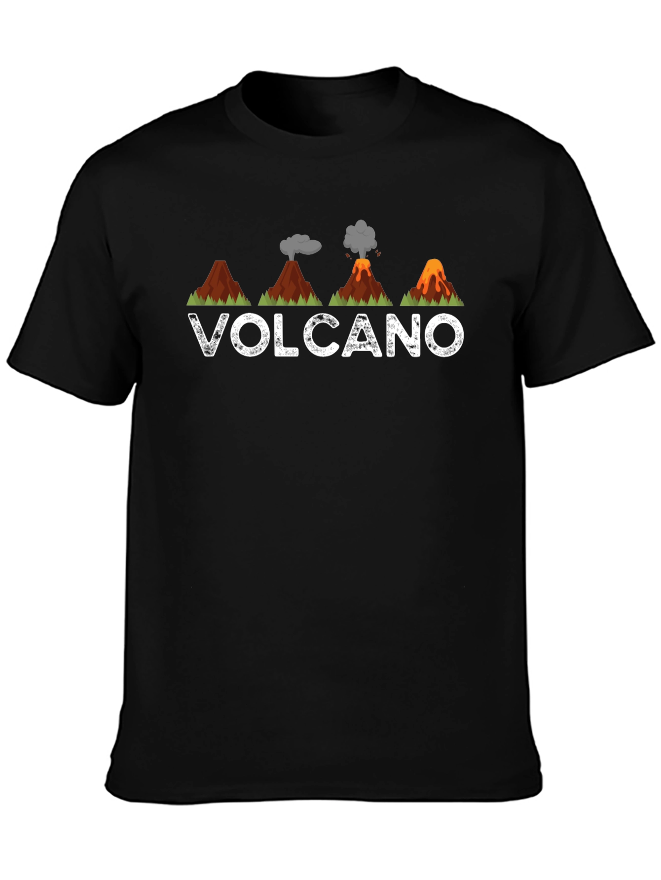 Volcano Graphic Tee - Mens Black T-Shirt