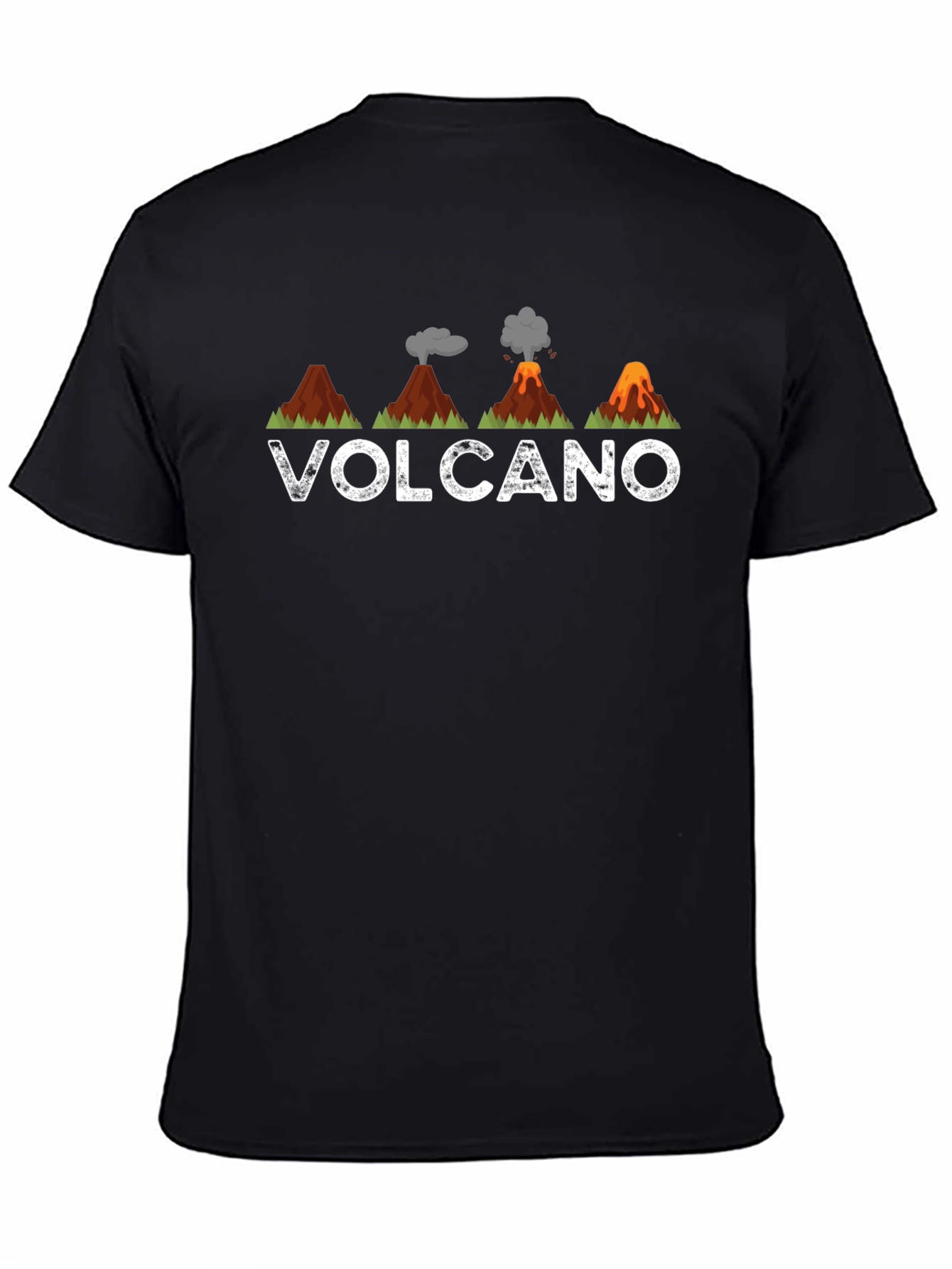 Volcano Graphic Tee - Mens Black T-Shirt