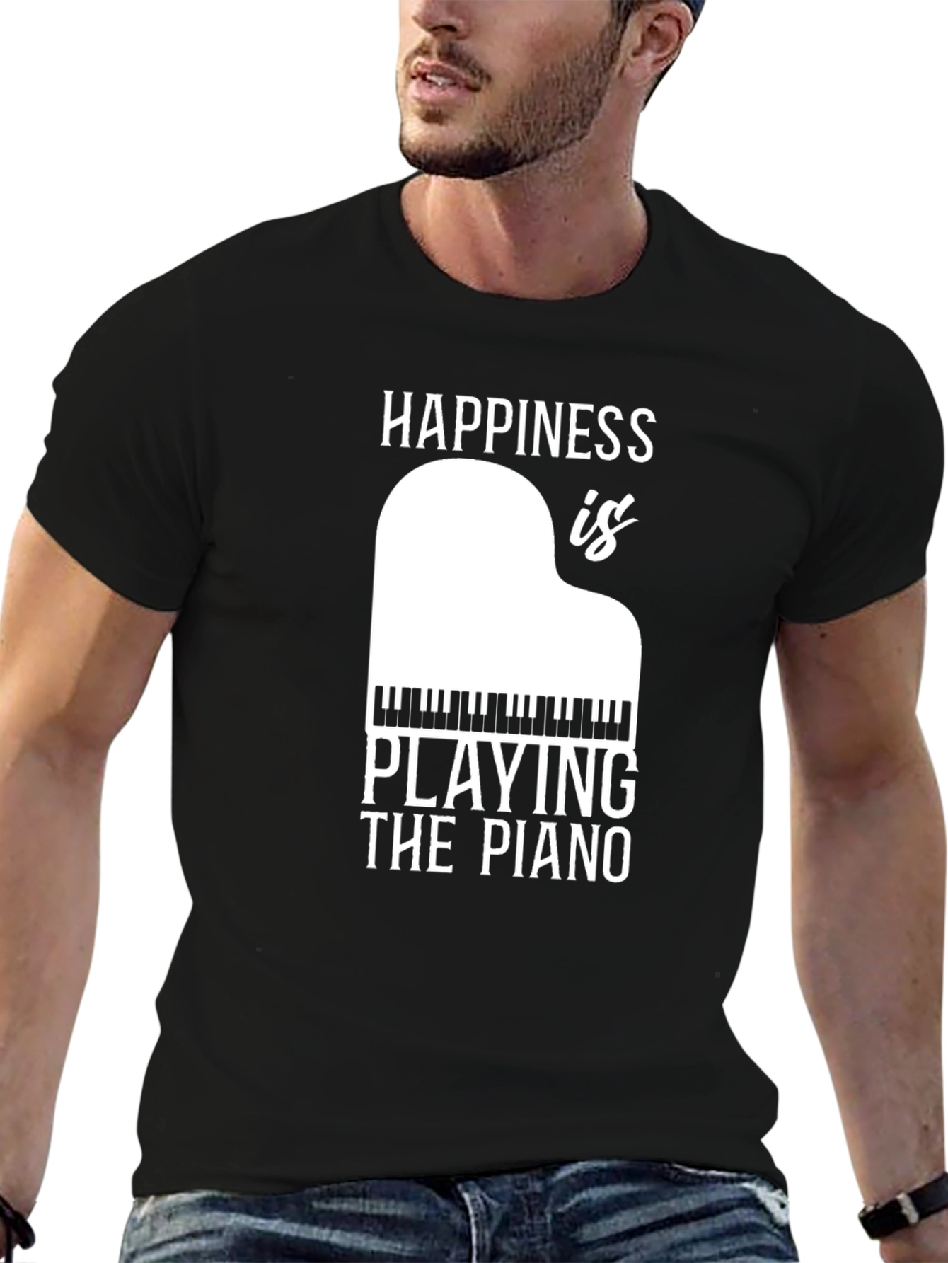 Happiness is Playing Piano T-Shirt