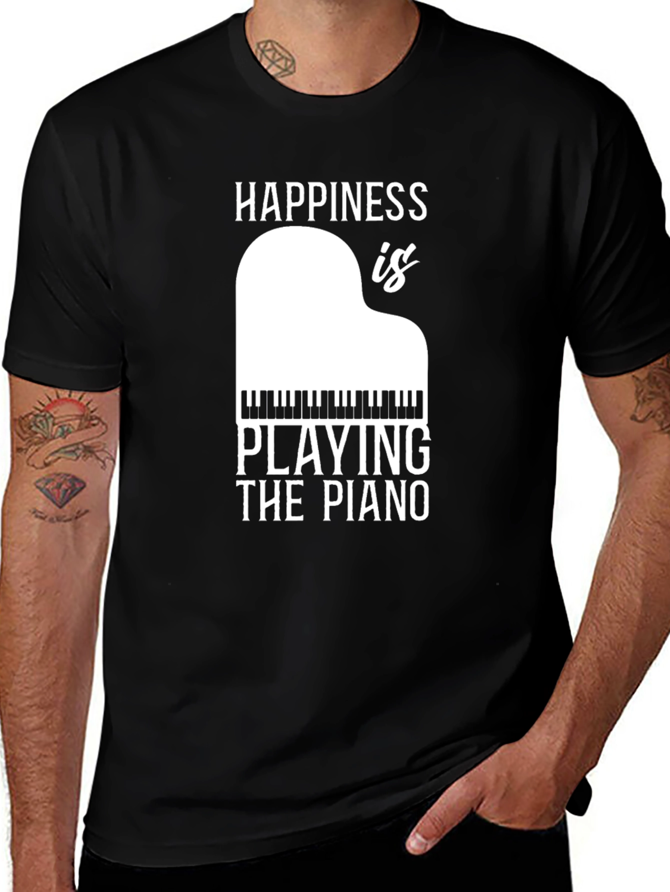 Happiness is Playing Piano T-Shirt