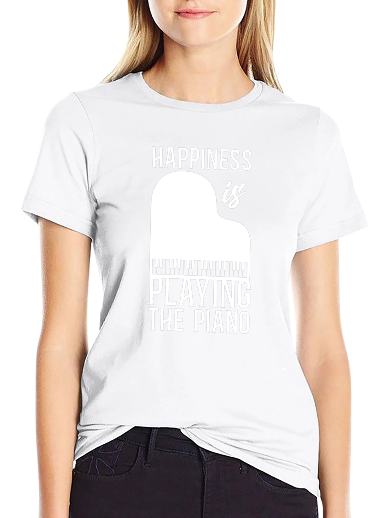 Happiness is Playing Piano T-Shirt
