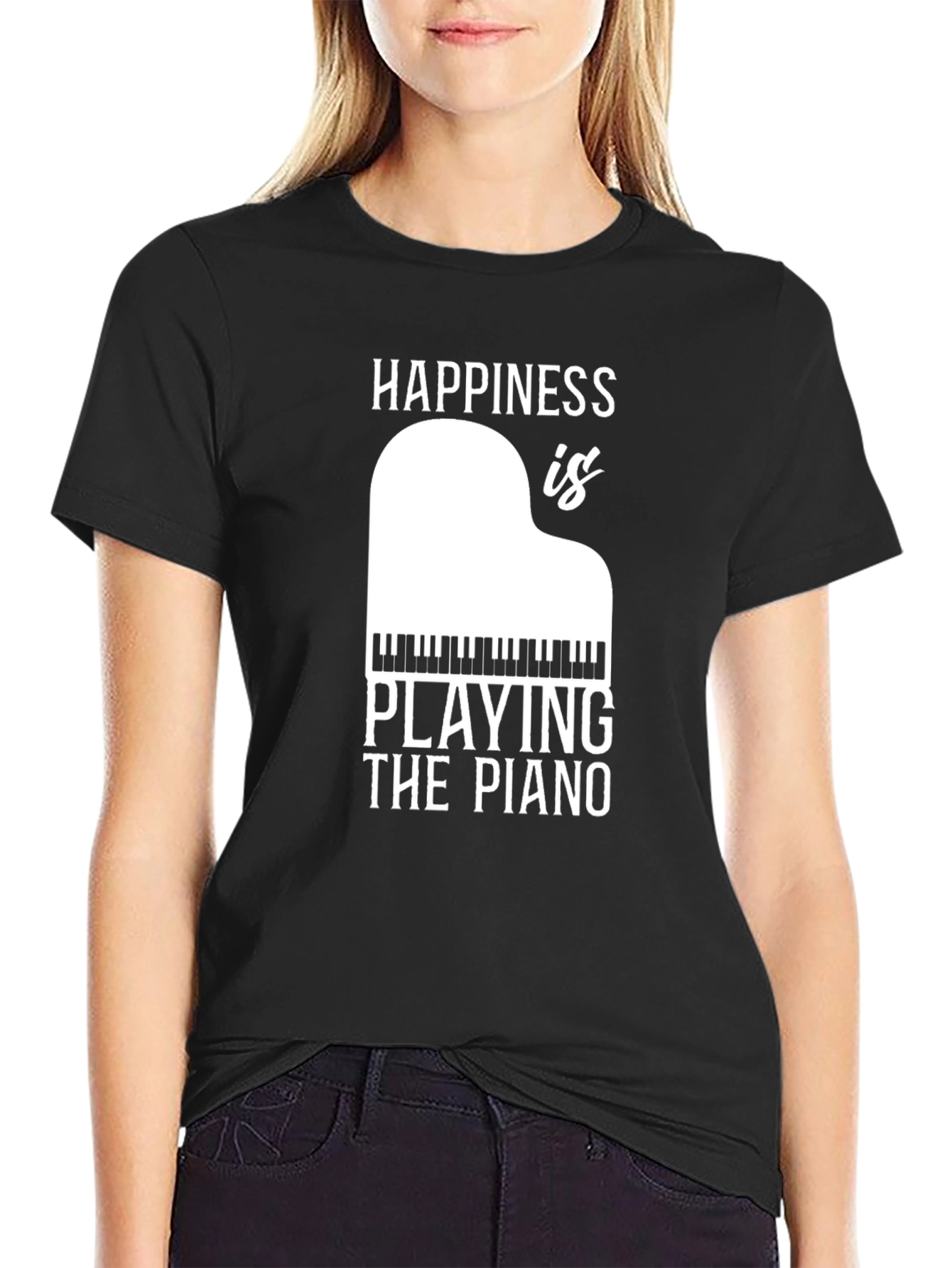 Happiness is Playing Piano T-Shirt
